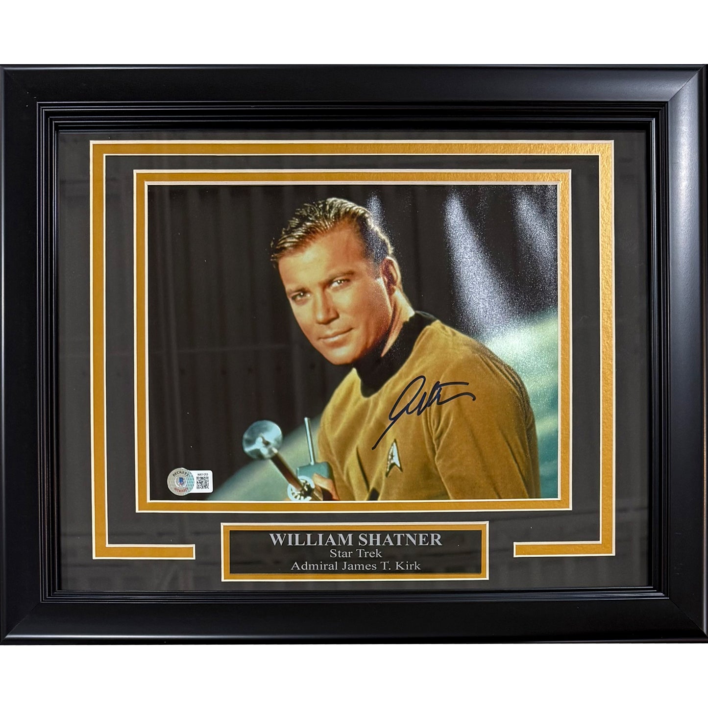 William Shatner Autographed Star Trek Deluxe Framed 8x10 Photo - Beckett