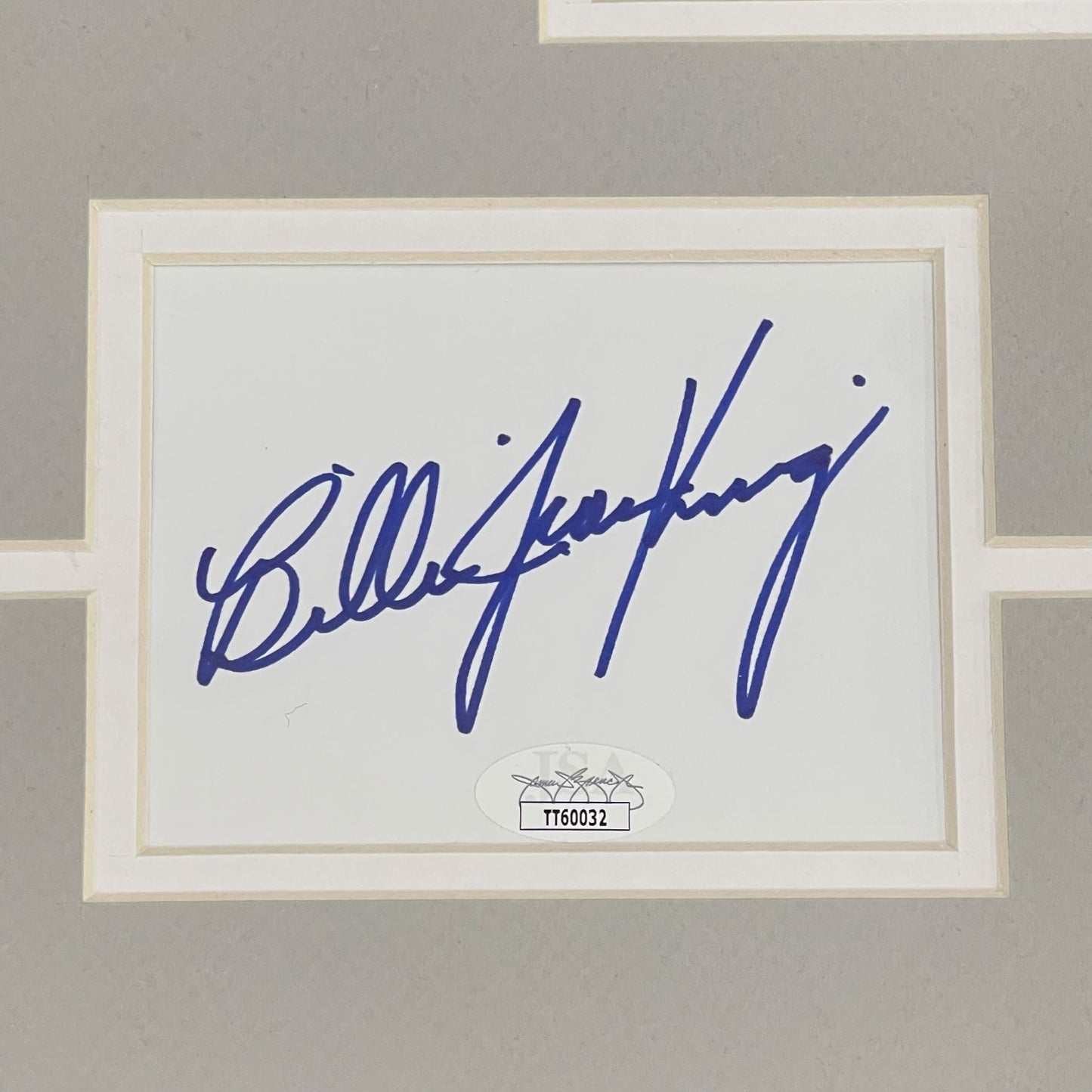 Billie Jean King And Bobby Riggs Dual Autographed "Battle of the Sexes" Deluxe Framed Piece with 16x20 Photo - JSA