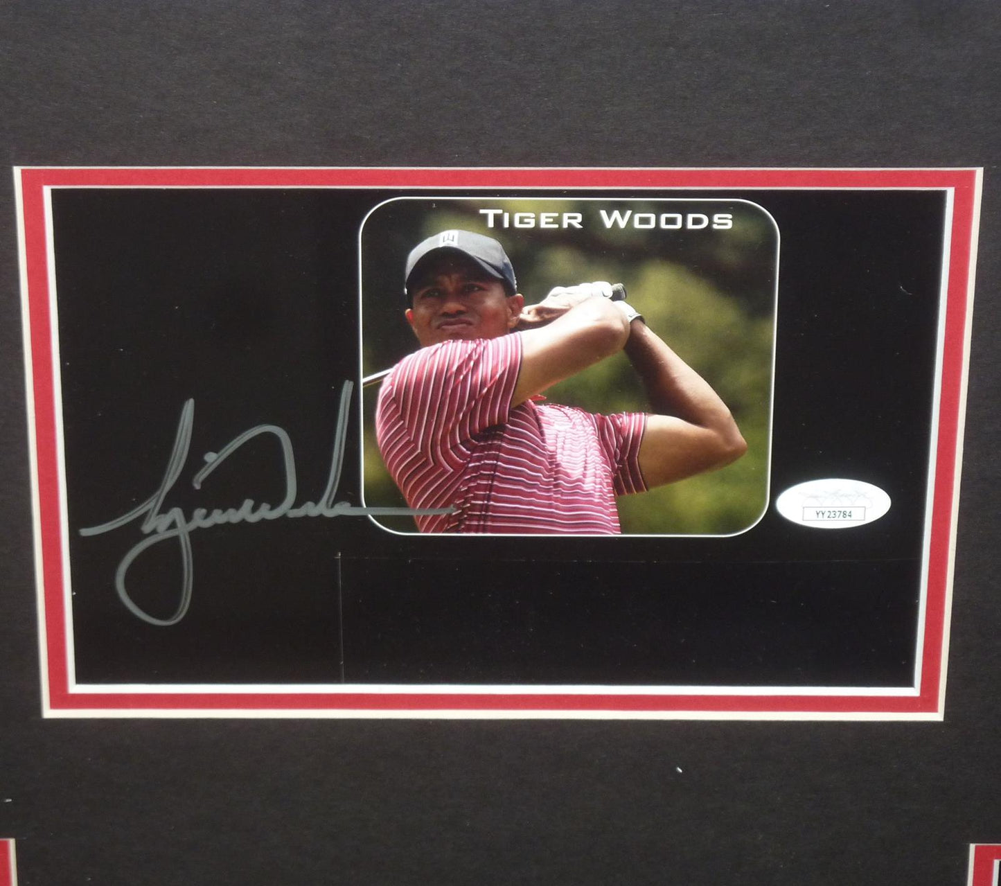 Tiger Woods Autographed Tiger Slam Scorecards Deluxe Framed Tribute Piece - JSA