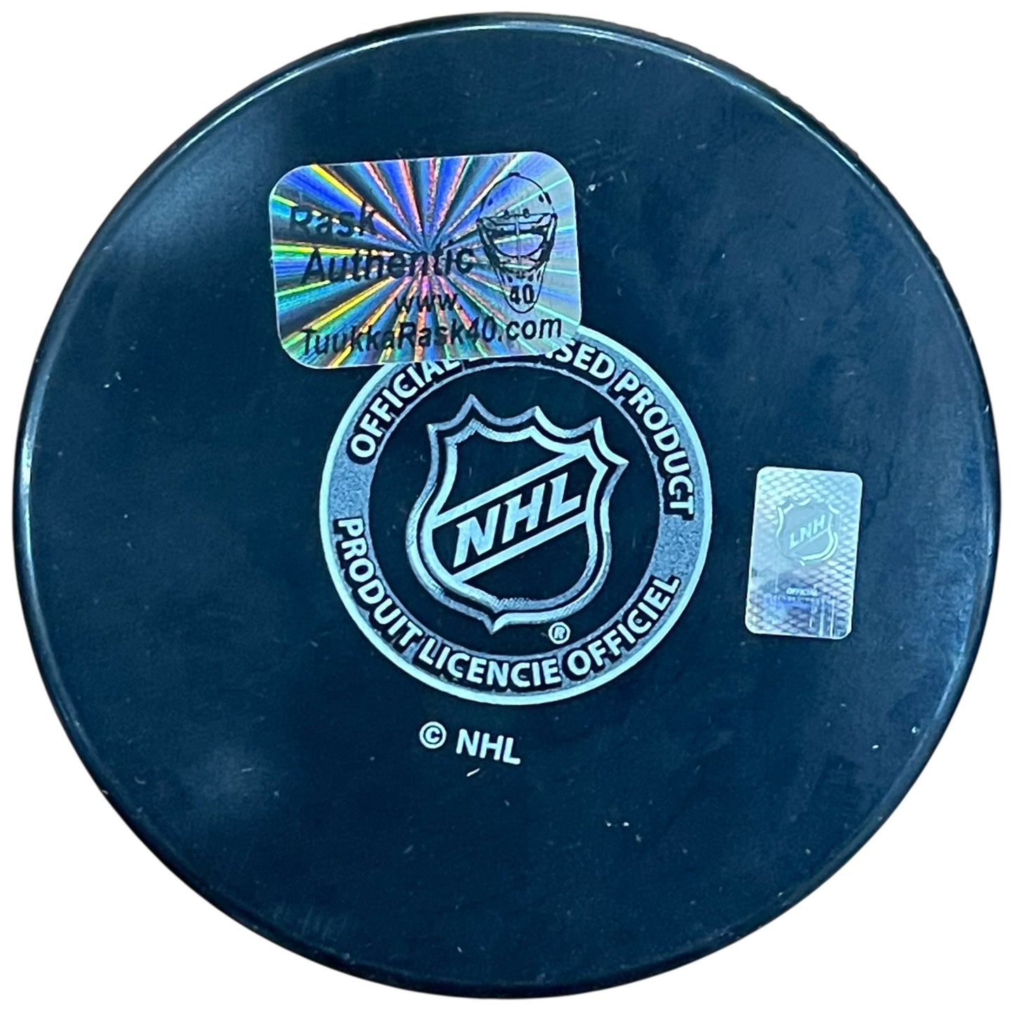 Tuukka Rask Autographed Boston Bruins Hockey Puck - YSMS