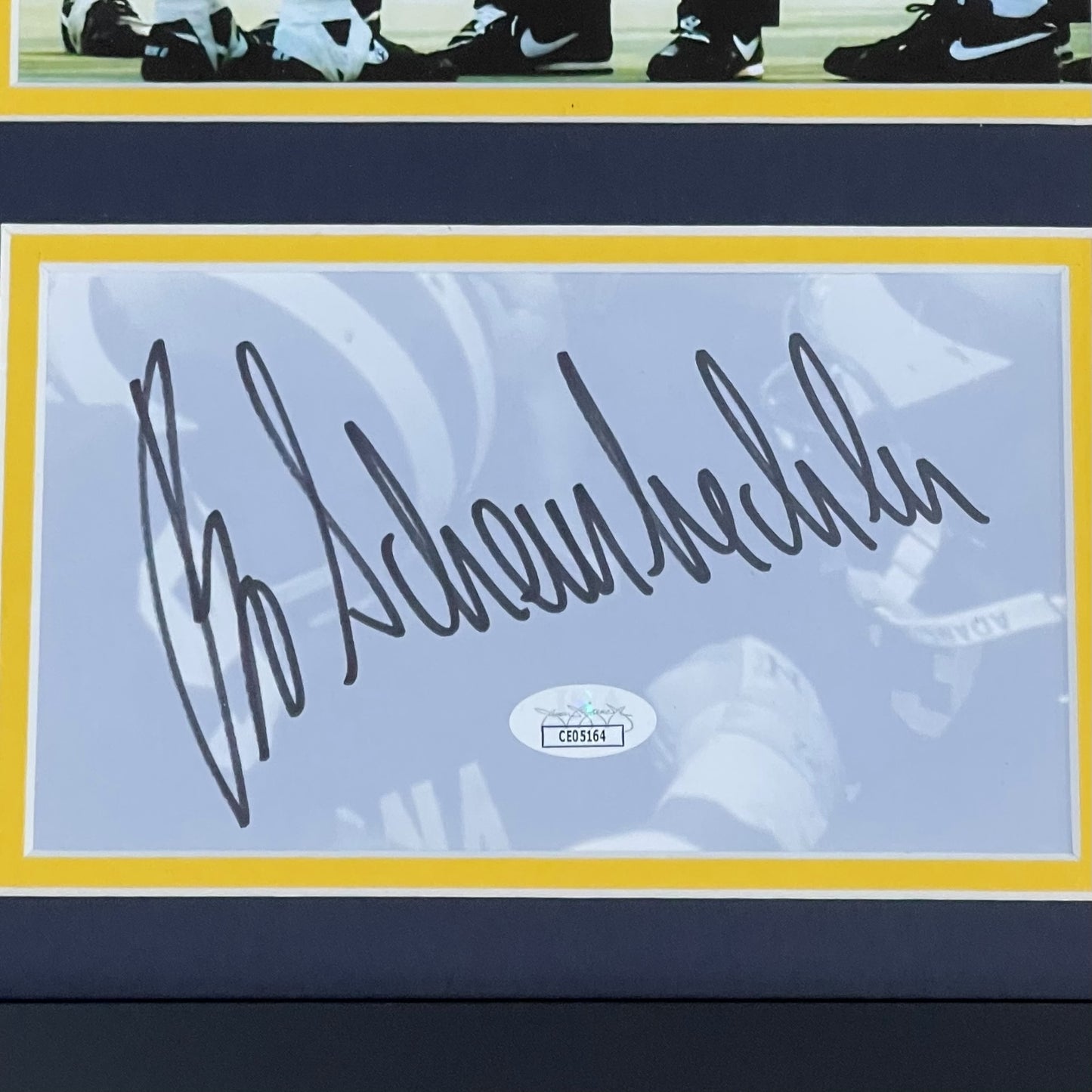 Bo Schembechler Autographed Michigan Wolverines Deluxe Framed Tribute Piece - JSA