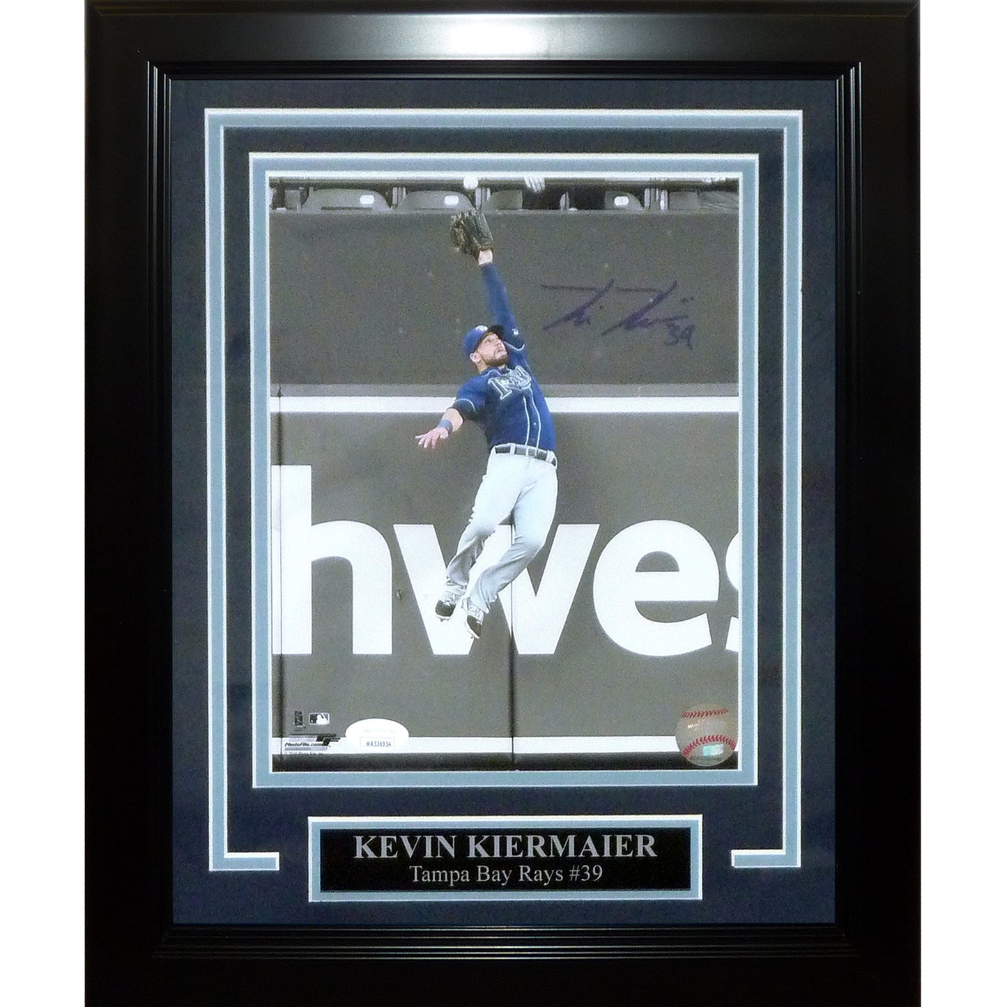 Kevin Kiermaier Autographed Tampa Bay Rays (Spotlight Catch) Framed 8x10 Photo - JSA