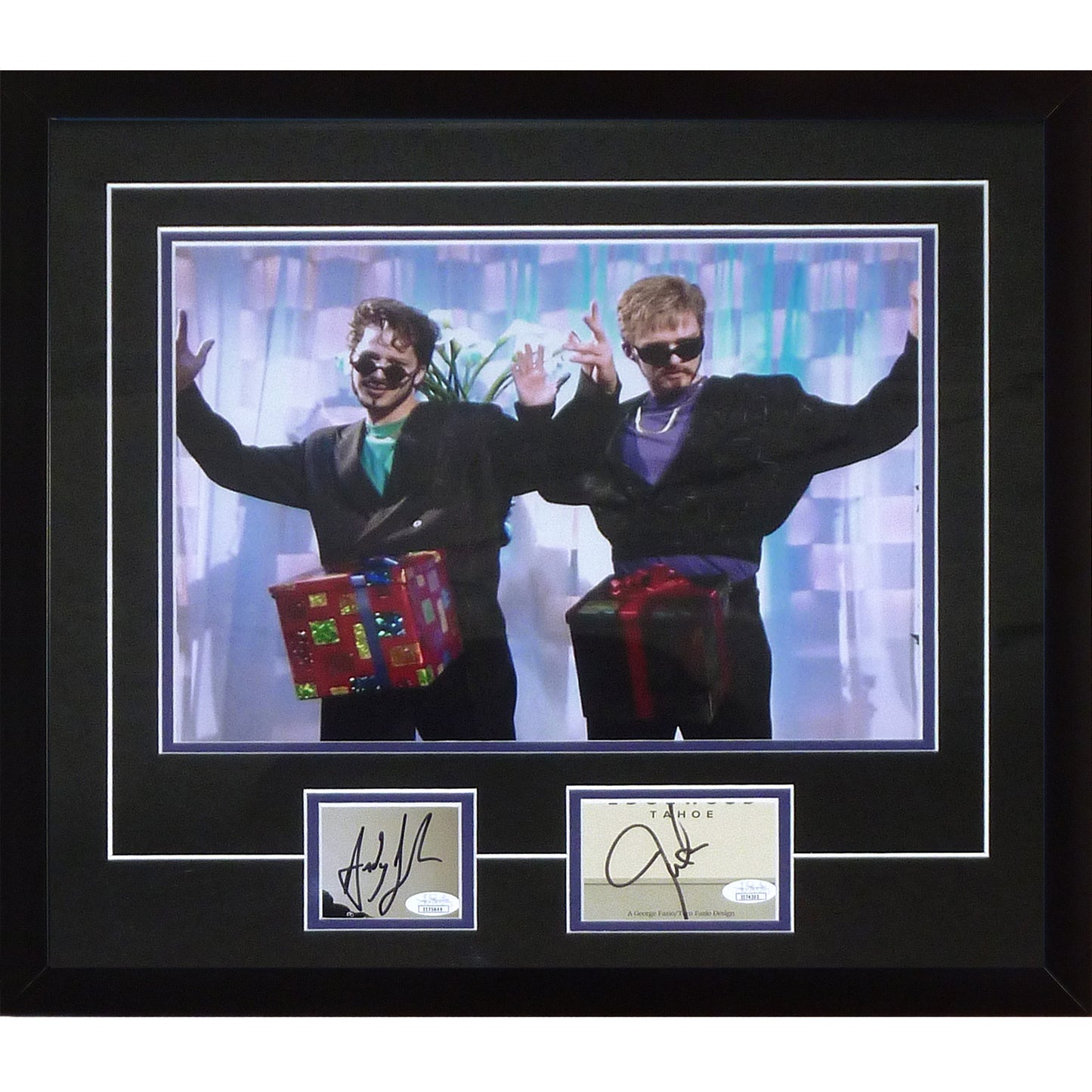 Justin Timberlake And Andy Samberg Dual Autographed SNL "D*CK IN A BOX" 11x14 Deluxe Framed Piece - JSA