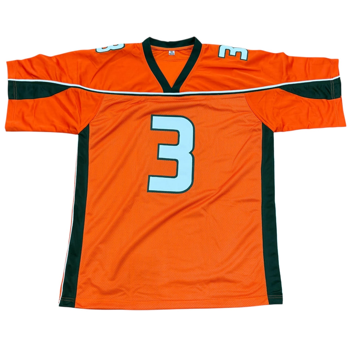 Frank Gore Autographed Miami Hurricanes (Orange #3) Custom Jersey - JSA