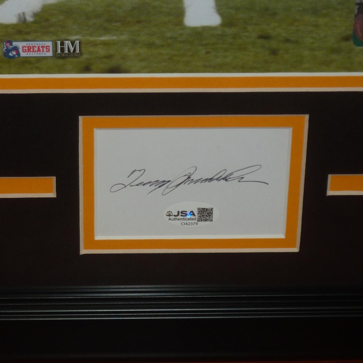 Terry Bradshaw Autographed Pittsburgh Steelers Signature Series Frame - JSA