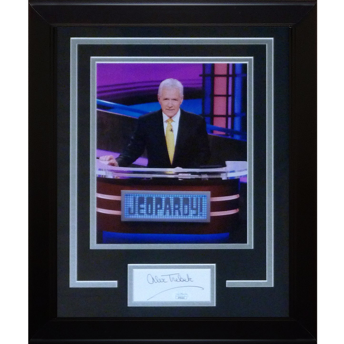Alex Trebek Autographed JEOPARDY! Signature Series Frame - JSA