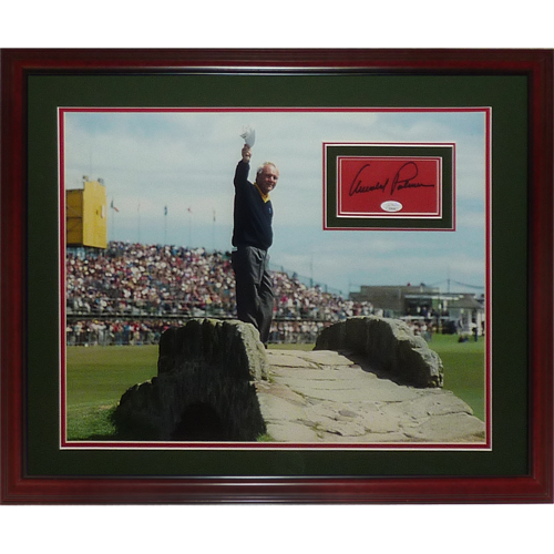 Arnold Palmer Autographed 1995 British Open At St Andrews Deluxe Framed 16x20 Photo with Matted Signature - JSA