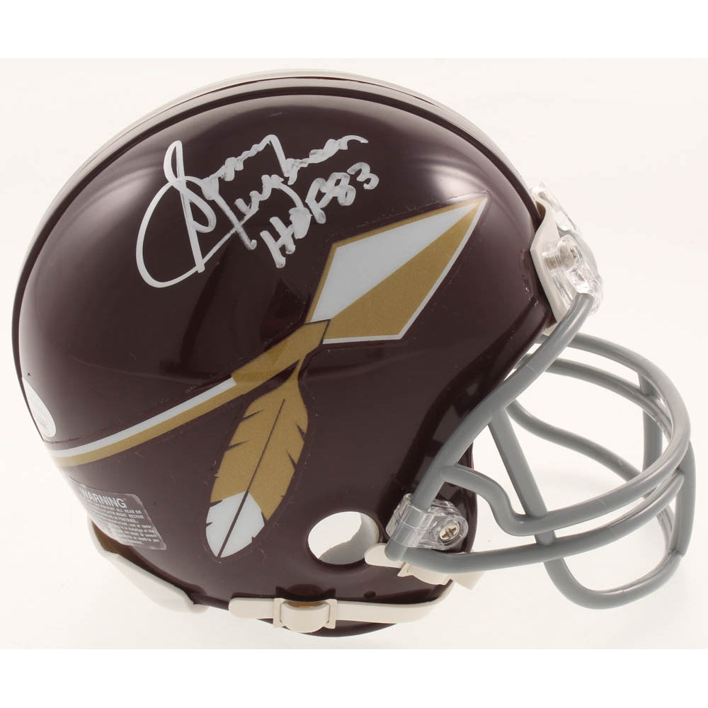 Sonny Jurgensen Autographed Washington Football Team (Throwback Maroon) Mini Helmet "HOF 83'"- JSA