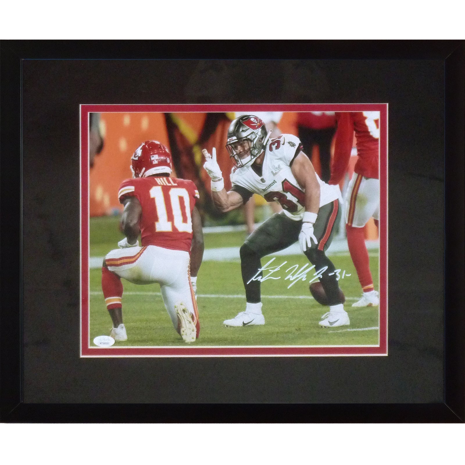 Antoine Winfield Jr. Autographed Tampa Bay Buccaneers (Super Bowl LV) Deluxe Framed 11x14 Photo - Beckett