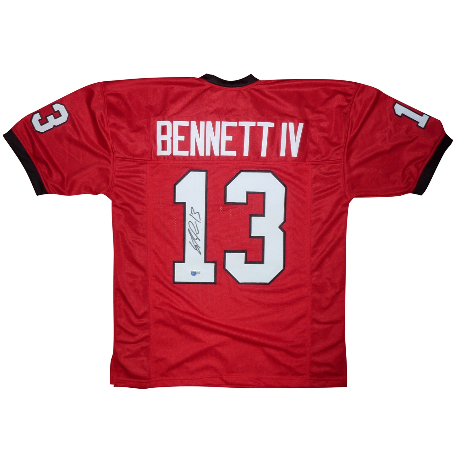 Stetson Bennett Autographed Georgia Bulldogs (Red #13) Custom Jersey - Beckett