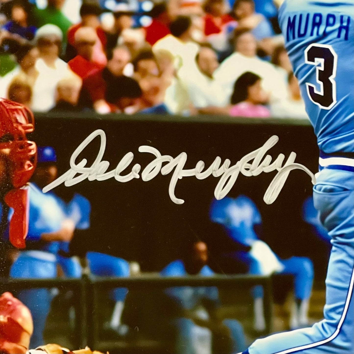 Dale Murphy Autographed Atlanta Braves Deluxe Framed 11x14 Photo - JSA