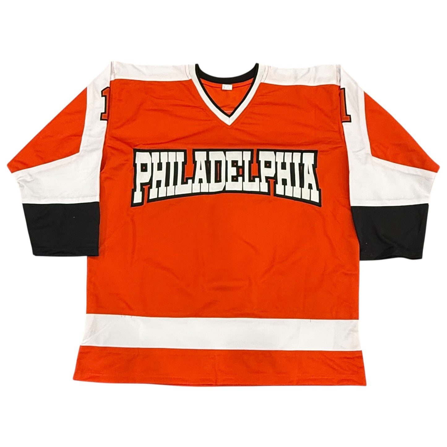 Bernie Parent Autographed Philadelphia (Orange #1) Custom Hockey Jersey - TriStar