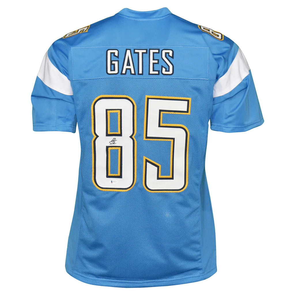 Antonio Gates Autographed San Diego (Powder Blue #85) Custom Jersey - JSA