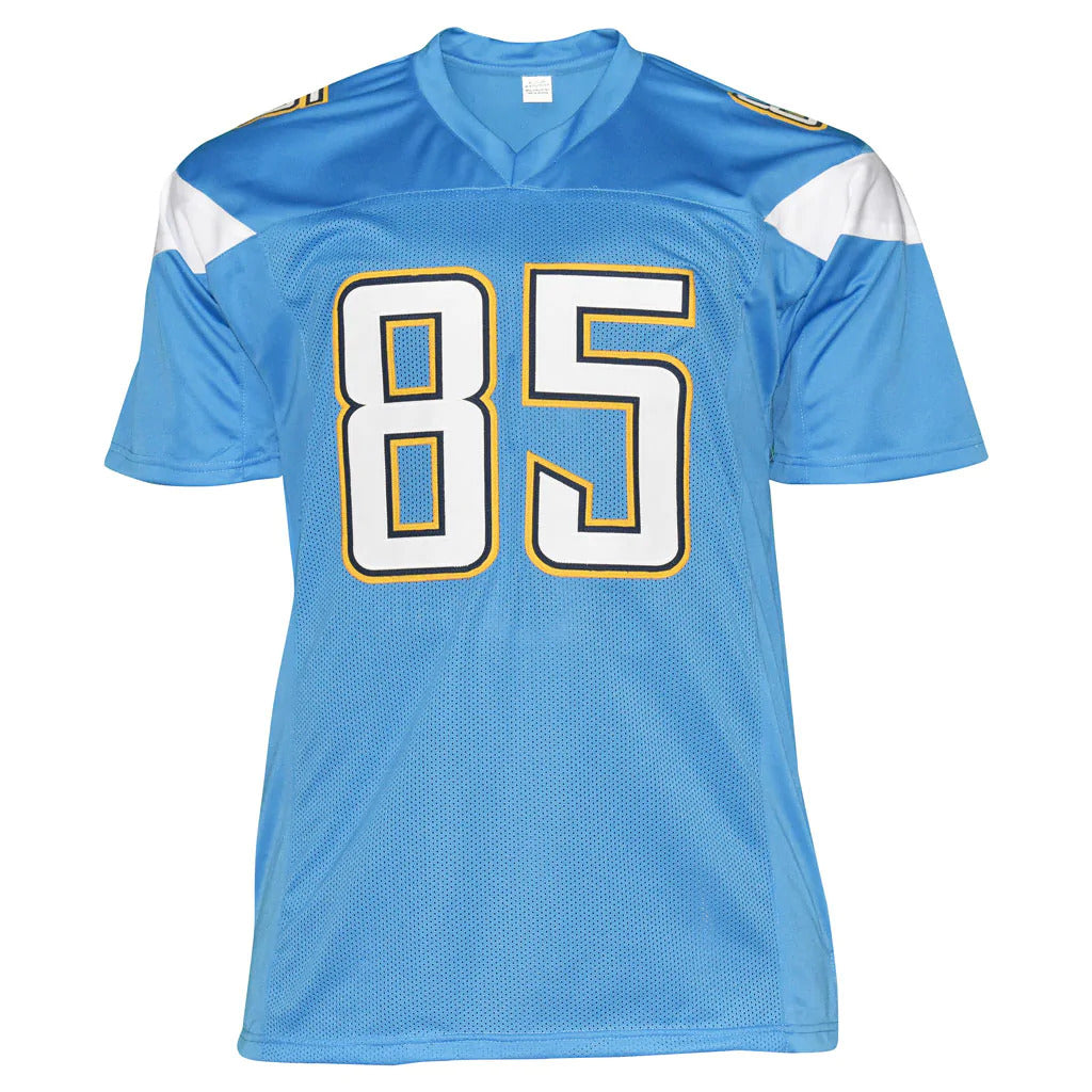 Antonio Gates Autographed San Diego (Powder Blue #85) Custom Jersey - JSA