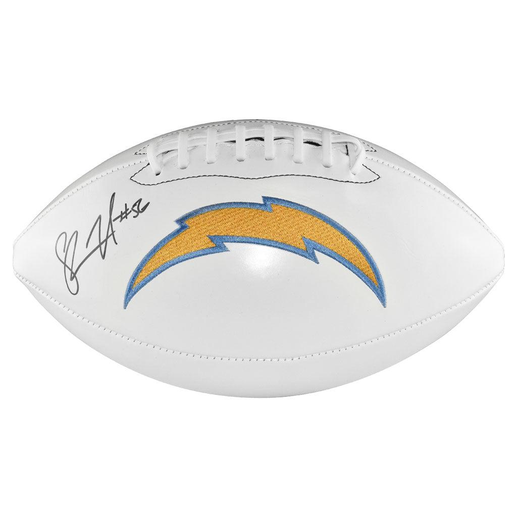 Shawne Merriman Signed Los Angeles Chargers Logo Football - JSA