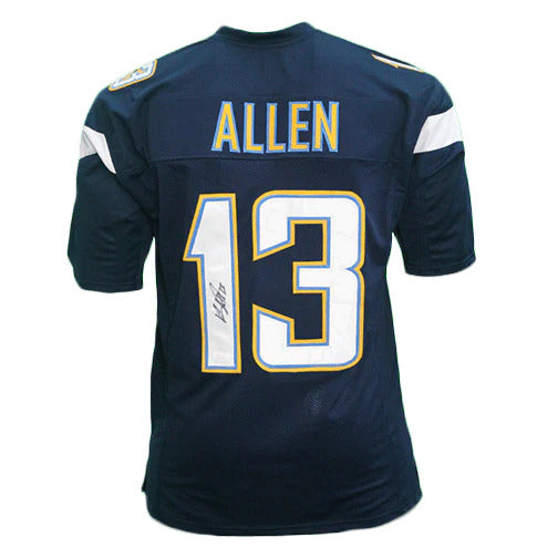 Keenan Allen Autographed Los Angeles Chargers (Navy Blue #13) Custom Jersey - Beckett