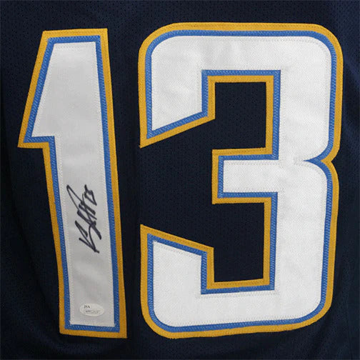 Keenan Allen Autographed Los Angeles Chargers (Navy Blue #13) Custom Jersey - Beckett