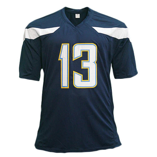 Keenan Allen Autographed Los Angeles Chargers (Navy Blue #13) Custom Jersey - Beckett