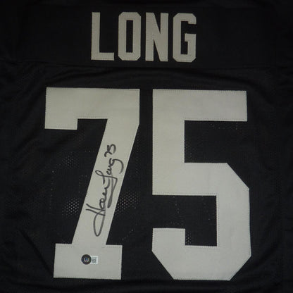 Howie Long Autographed Oakland Raiders (Black #75) Jersey - BAS