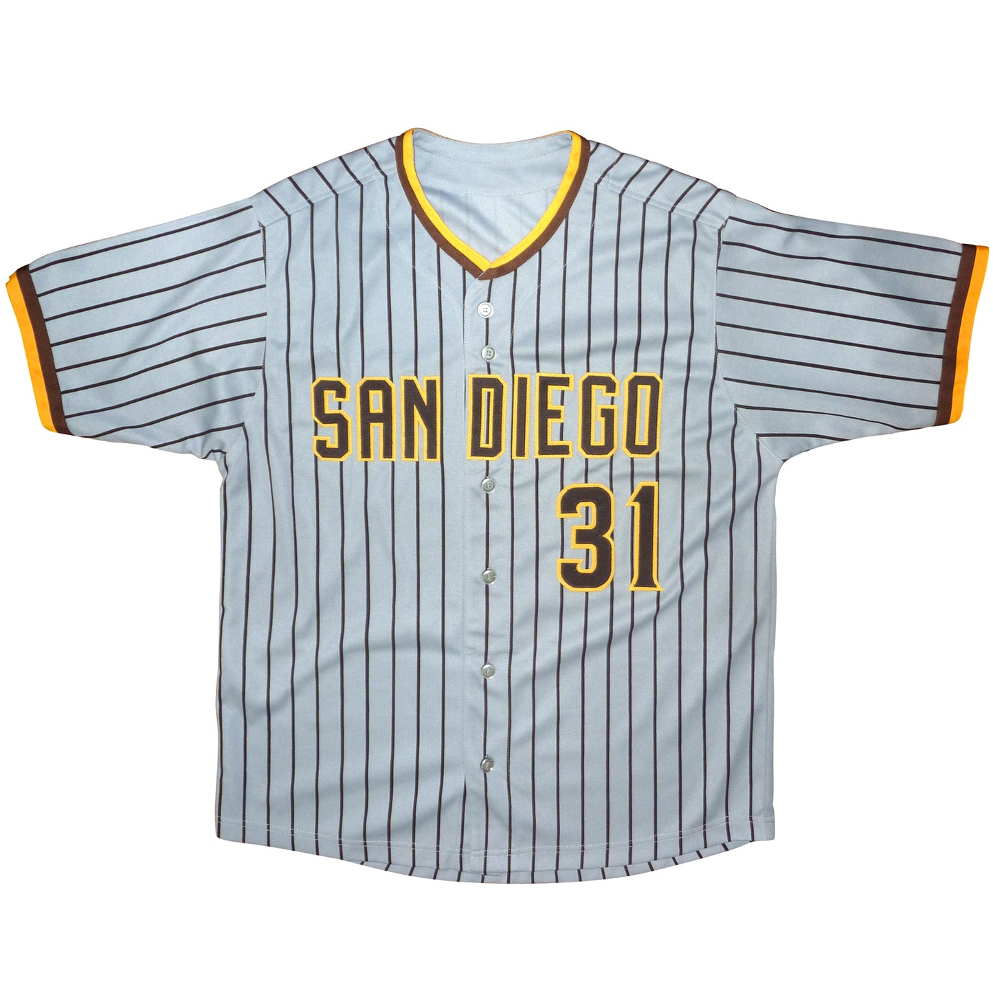 Dave Winfield Autographed San Diego (Pinstripe #31) Custom Baseball Jersey - JSA