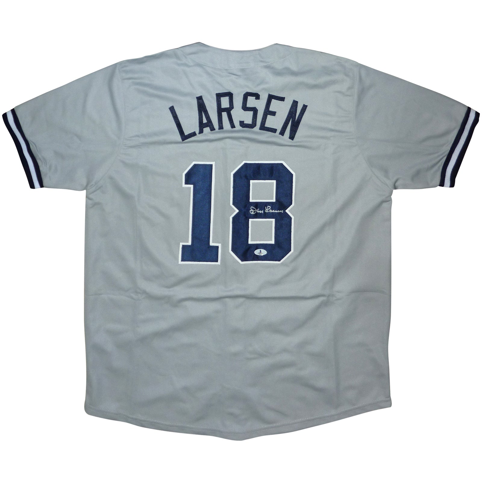 Don Larsen Autographed New York (Grey #18) Custom Baseball Jersey – JS –  Palm Beach Autographs LLC