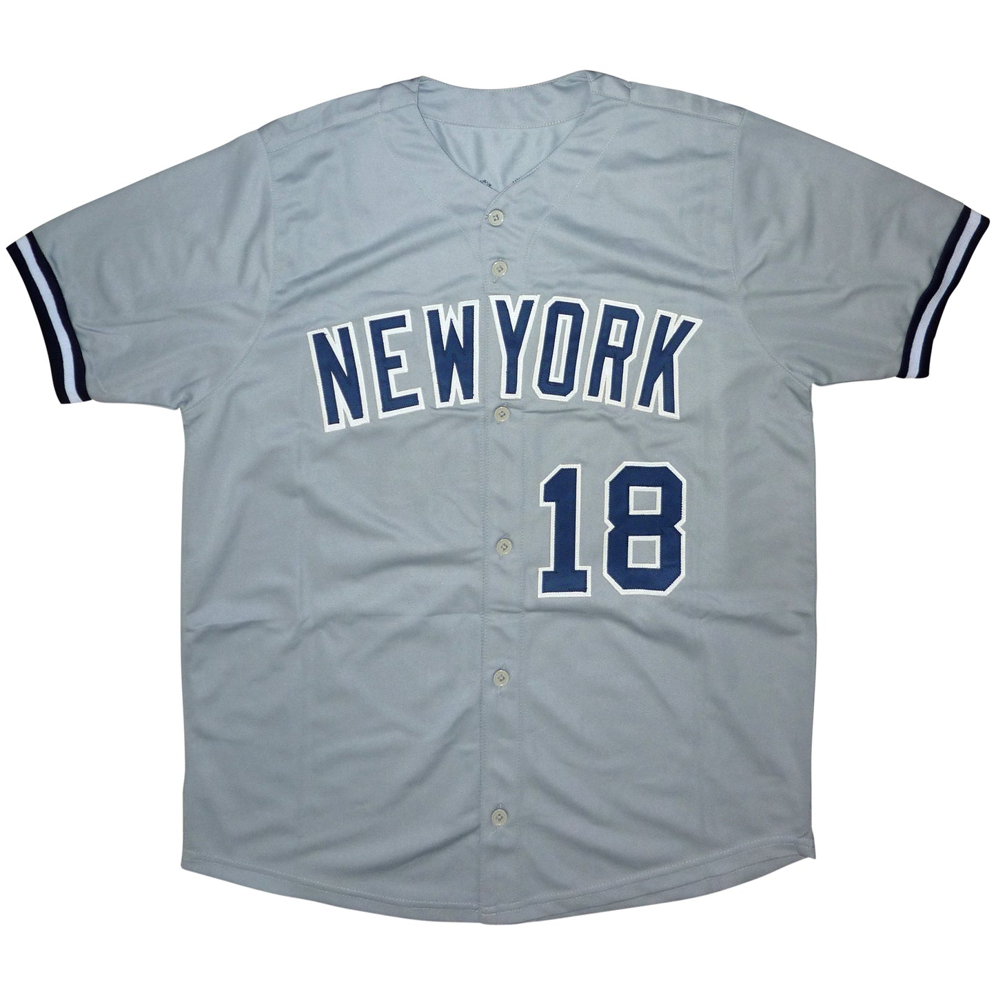 Don Larsen Autographed New York (Grey #18) Custom Baseball Jersey - JSA