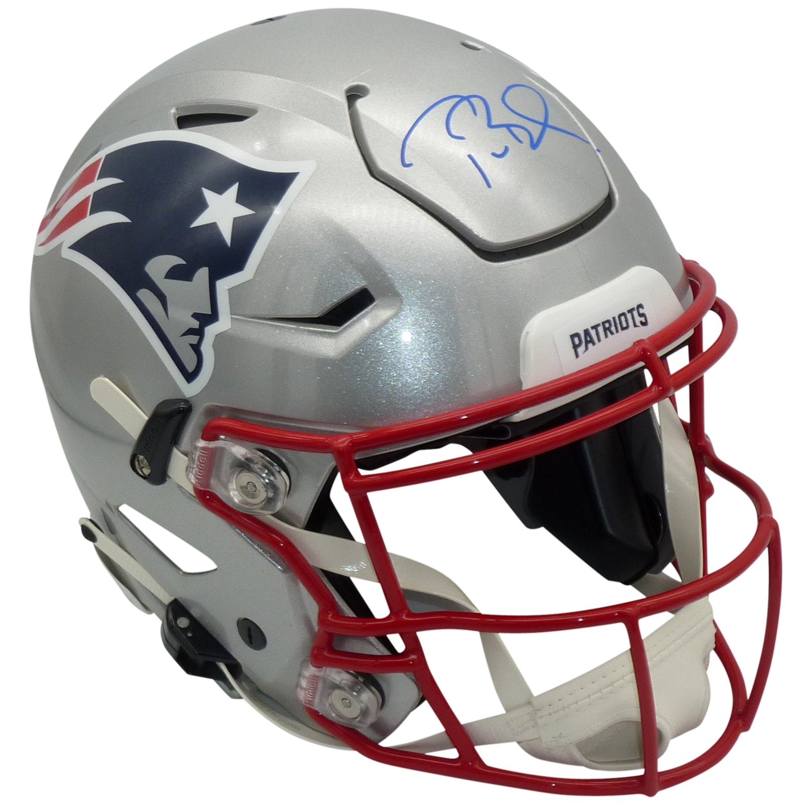 tom brady autographed football helmet
