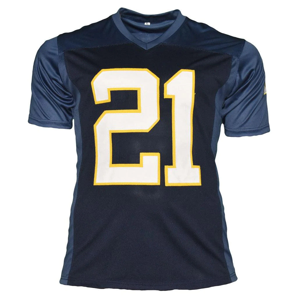 Ladainian Tomlinson Autographed San Diego (Navy Blue #21) Custom Jersey - Beckett