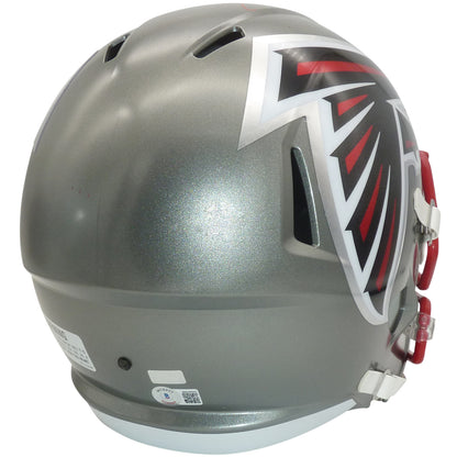 Deion Sanders Autographed Atlanta Falcons (FLASH Alternate) Deluxe Full-Size Replica Helmet - Beckett