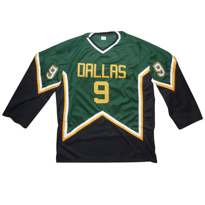 Mike Modano Autographed Dallas Stars (Green #9) Custom Hockey Jersey - JSA