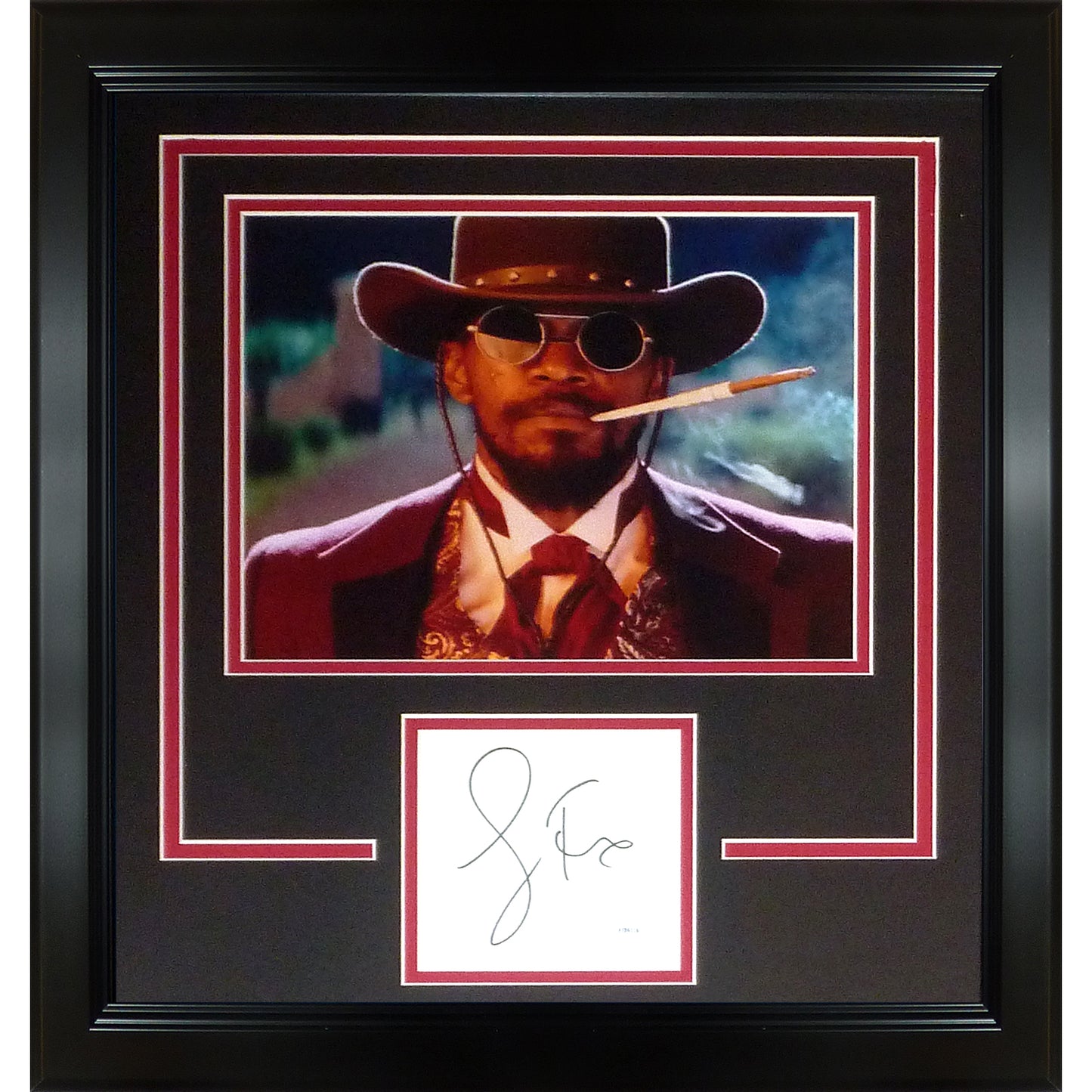Jamie Foxx Autographed Django Unchained Signature Series Frame – JSA