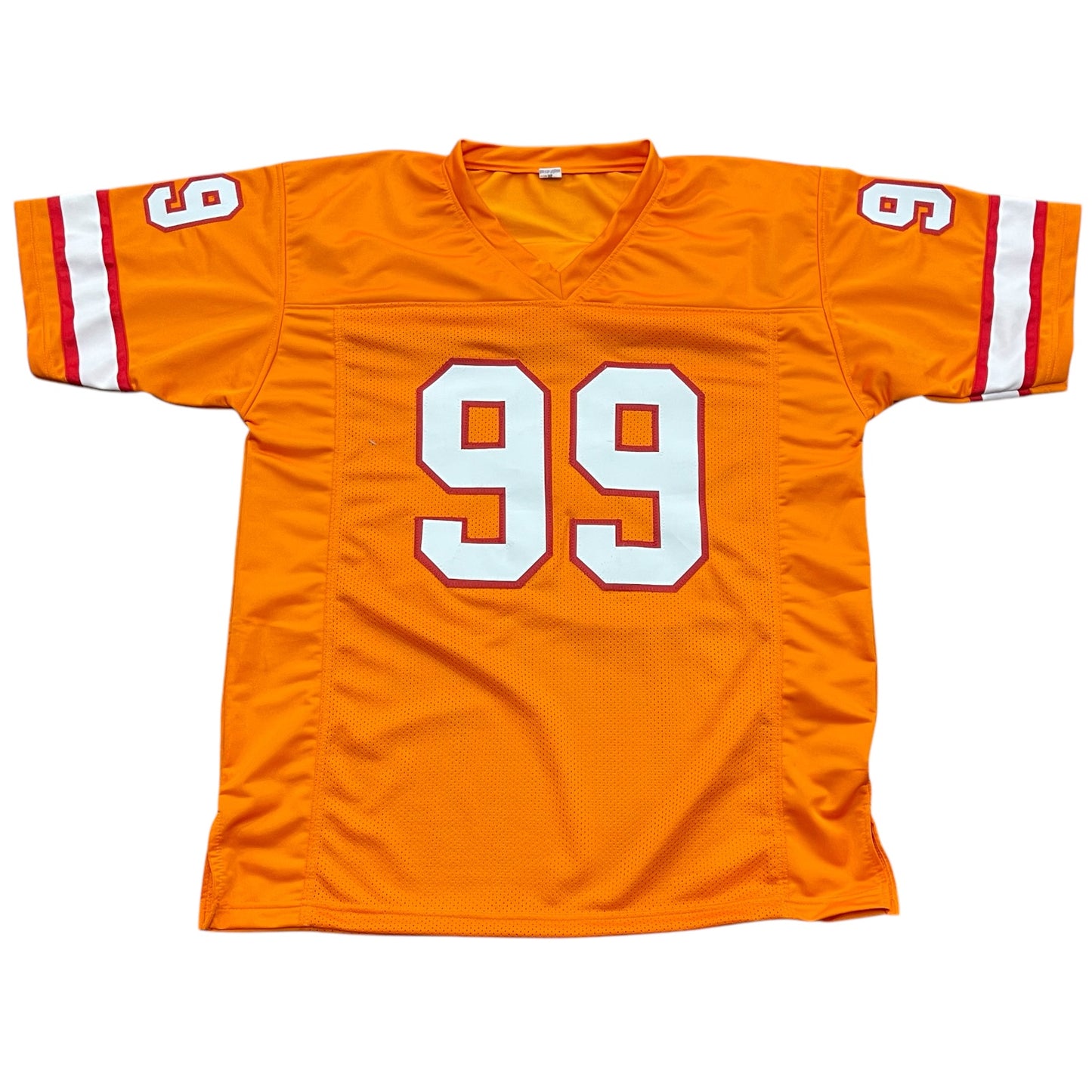 Warren Sapp Autographed Tampa Bay (Creamsicle Orange #99) Custom Jersey - JSA