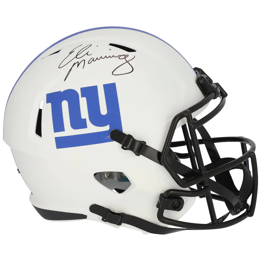 eli manning football helmet Eli Manning Autographed New York Giants (LUNAR ECLIPSE Alternate) Delu – Palm Beach Autographs LLC