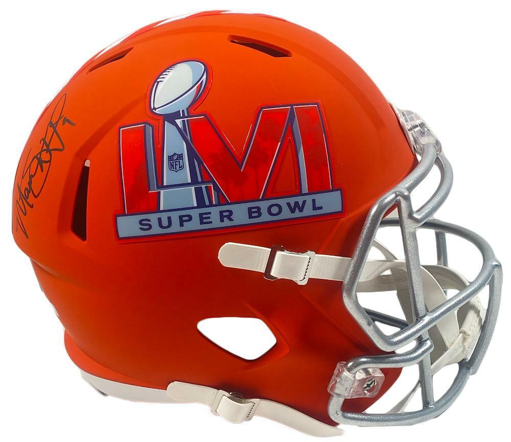Matthew Stafford Autographed Los Angeles Rams (Super Bowl LVI Logo) Deluxe Full-Size Replica Helmet – Fanatics