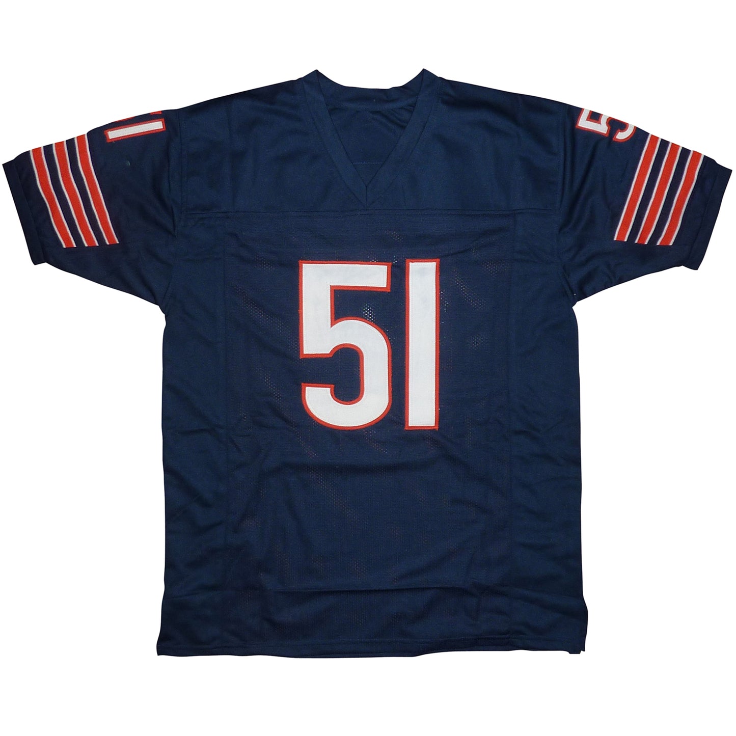 Dick Butkus Autographed Chicago (Navy Blue #51) Custom Jersey - BAS
