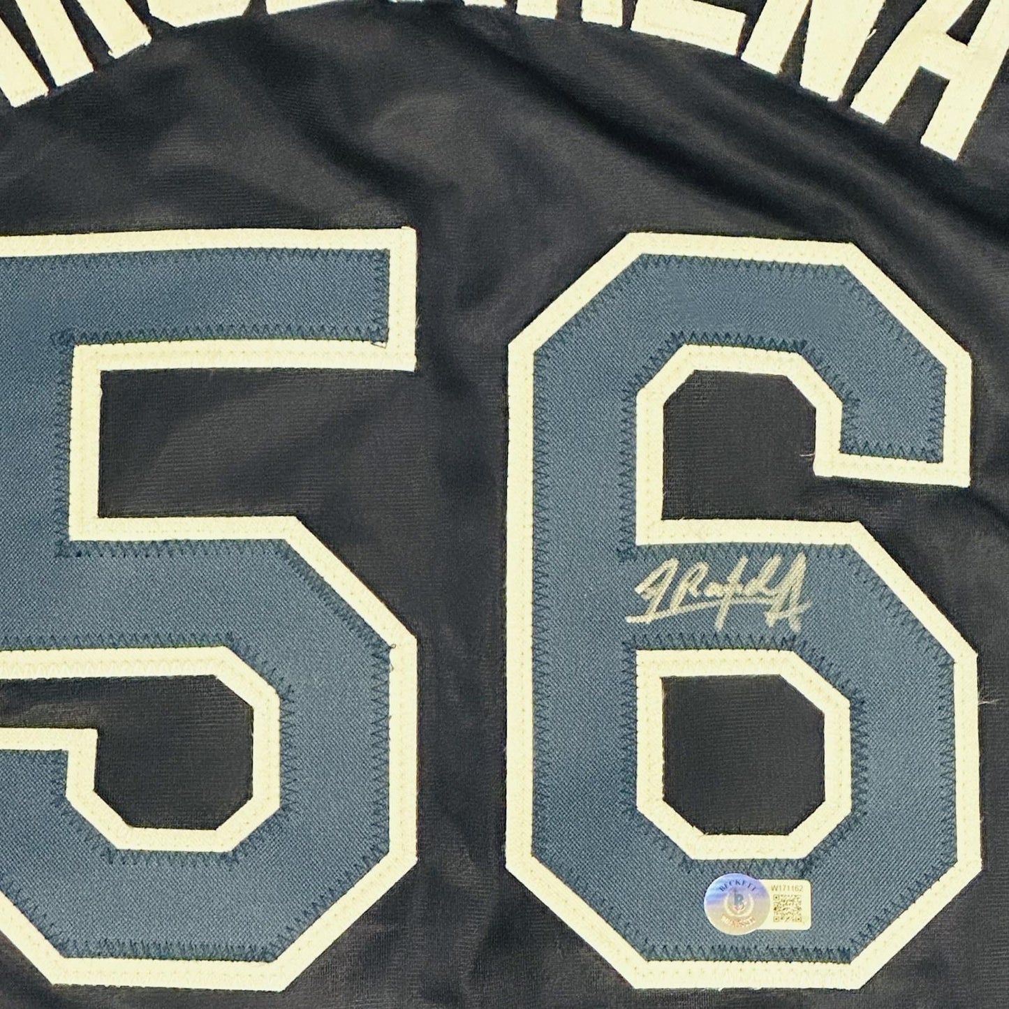 Randy Arozarena Autographed Tampa Bay (Navy Blue #56) Custom Jersey - JSA