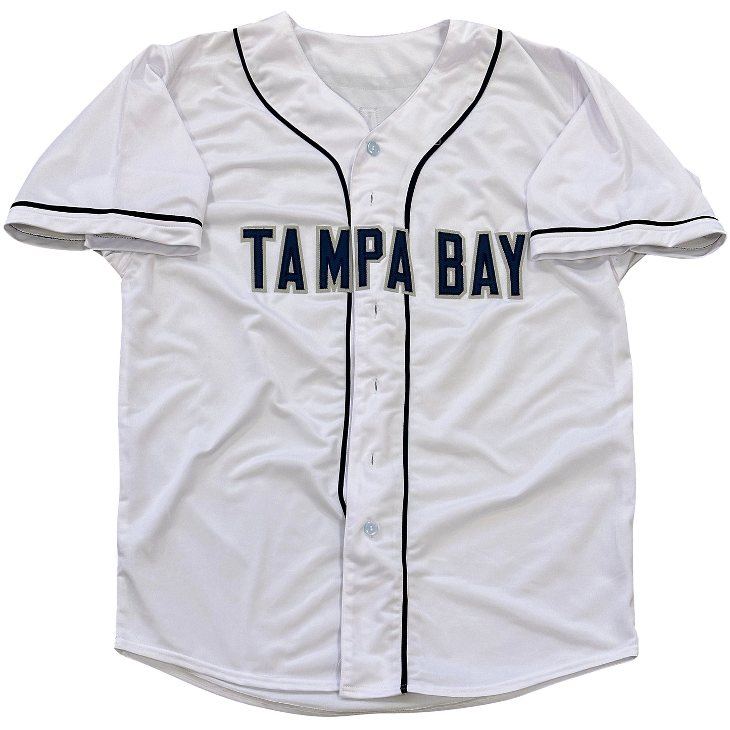 Randy Arozarena Autographed Tampa Bay (White #56) Custom Jersey - Beckett