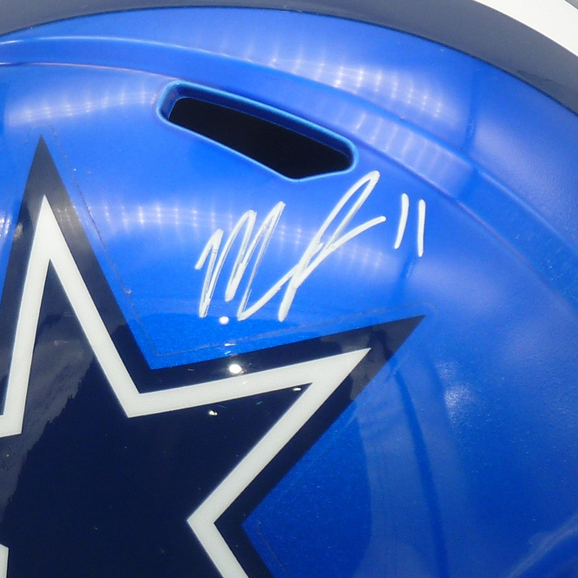 Micah Parsons Autographed Dallas Cowboys FLASH Alternate Full-Size Replica Helmet - Fanatics
