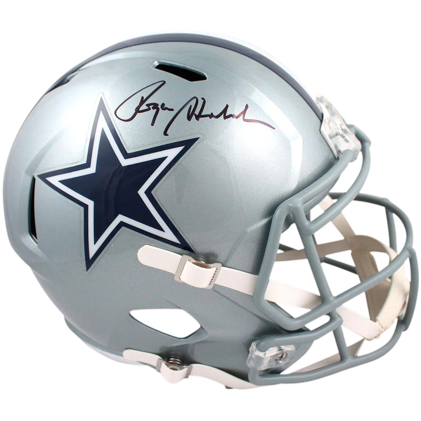 Roger Staubach Autographed Dallas Cowboys Full-Size Replica Helmet - JSA