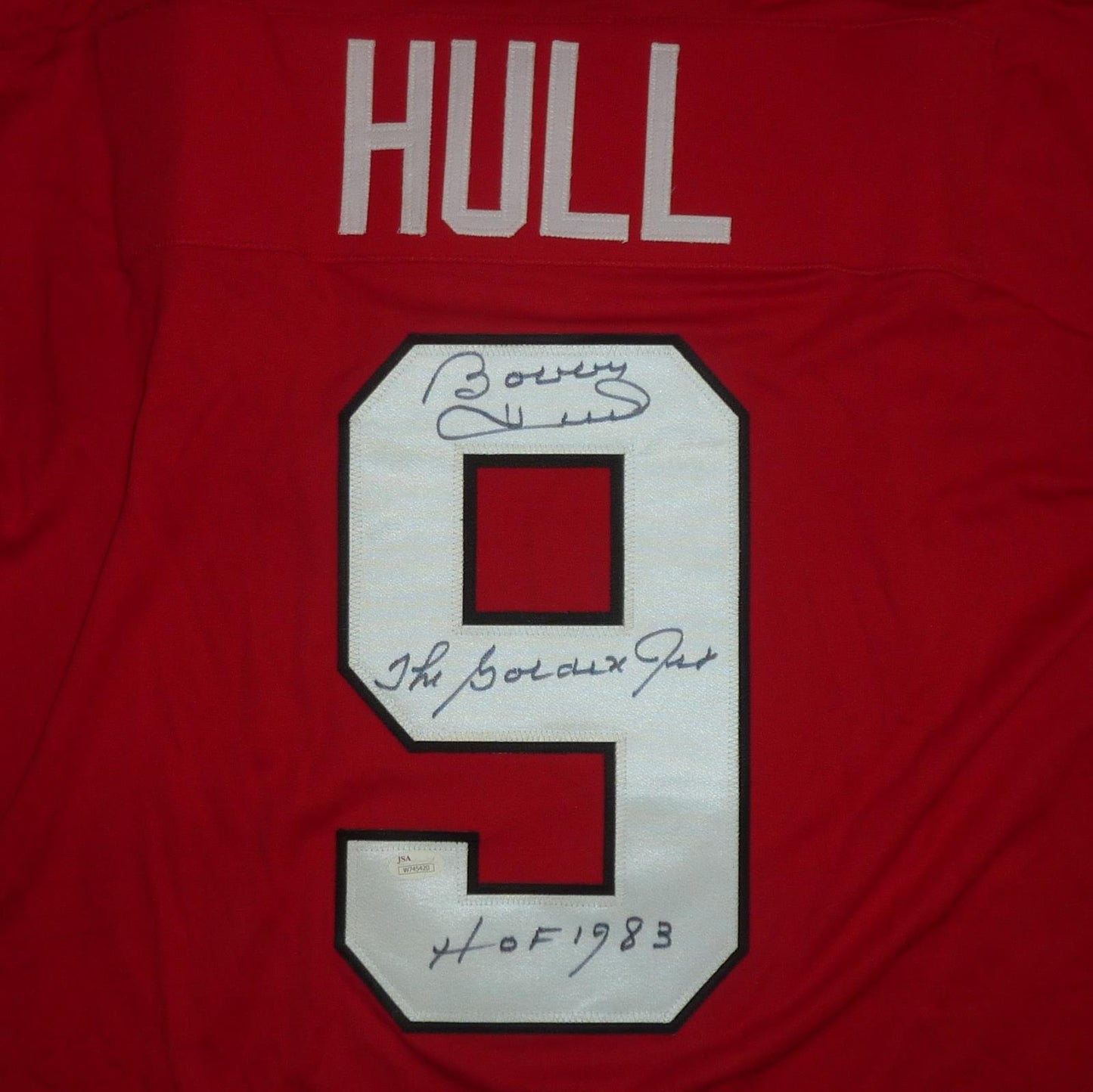 Bobby Hull Autographed Chicago (Red #9) Custom Jersey - JSA