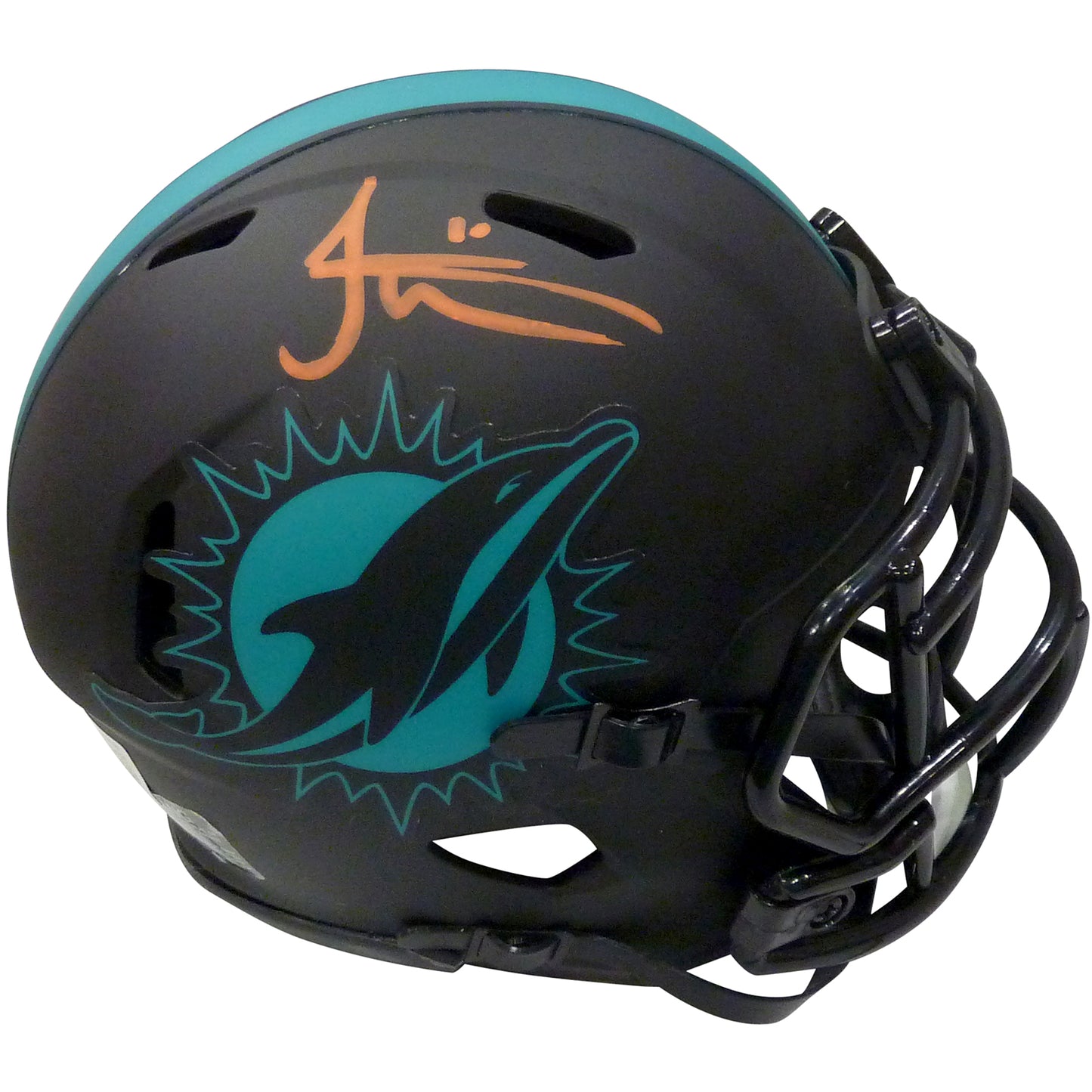 Tyreek Hill Autographed Miami Dolphins (ECLIPSE Alternate) Mini Helmet - BAS