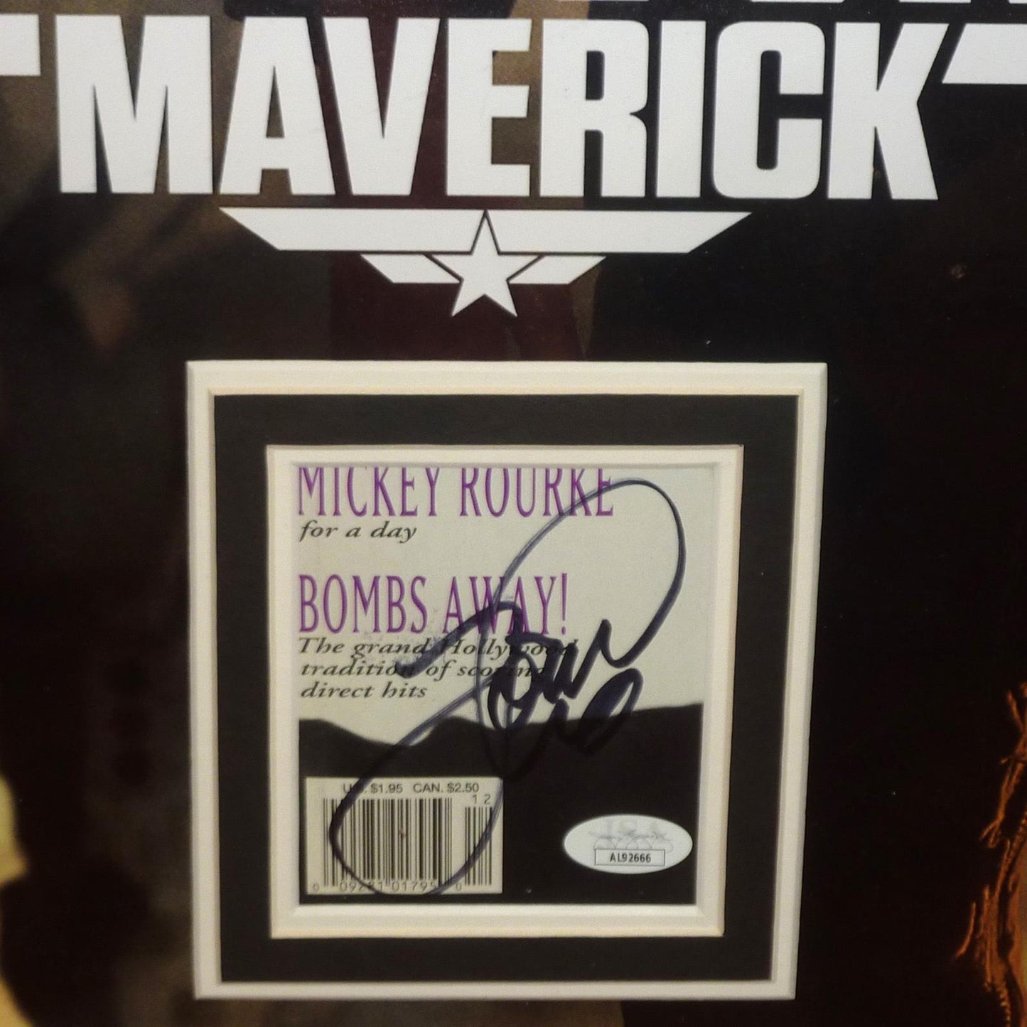Top Gun: Maverick Full-Size Movie Poster Deluxe Framed with Tom Cruise Autograph - JSA