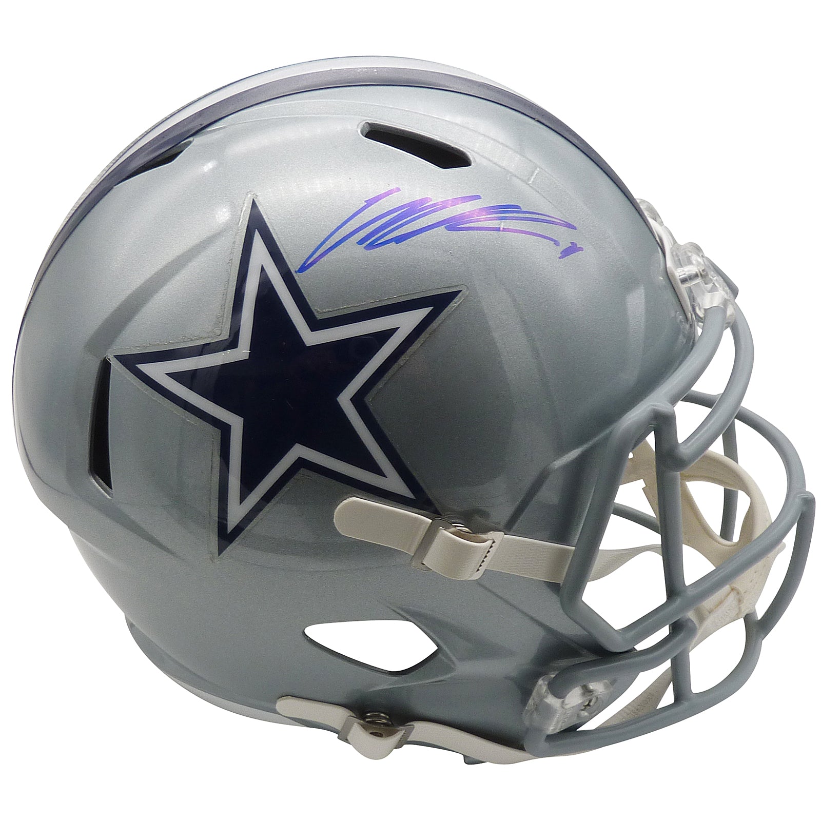dallas cowboys full size football helmet Micah Parsons Autographed Dallas Cowboys Deluxe Full-Size Replica Helmet