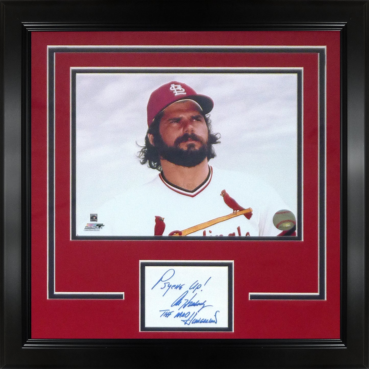Al Hrabosky Autographed St. Louis Cardinals Signature Series Frame