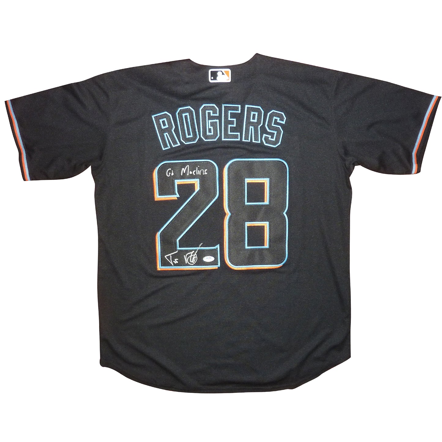 Trevor Rodgers Autographed Miami Marlins (Black #28) Jersey w/ Inscription