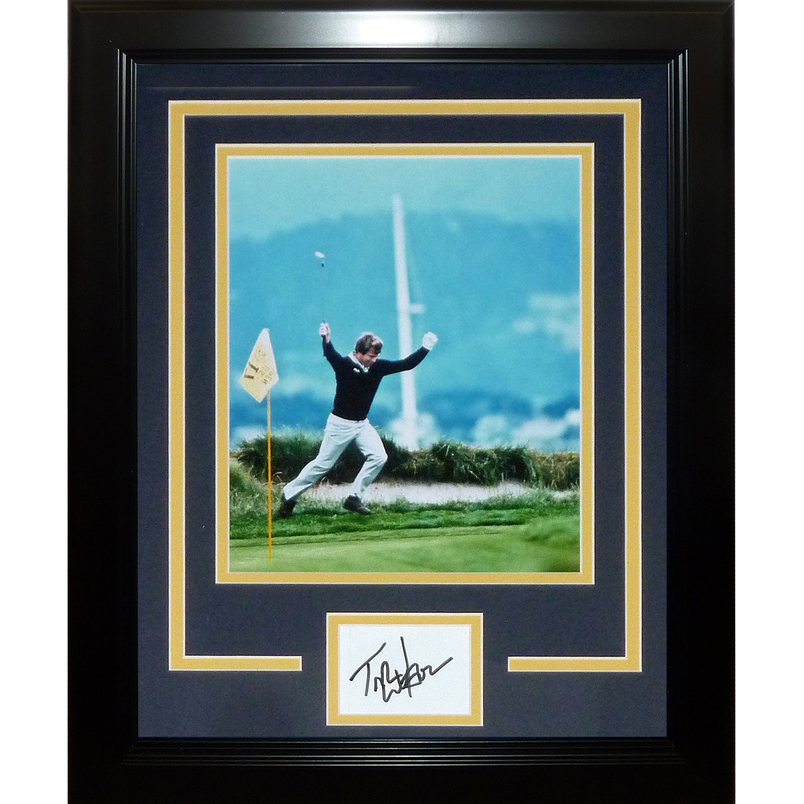Tom Watson Autographed Golf 1982 US Open Signature Series Frame