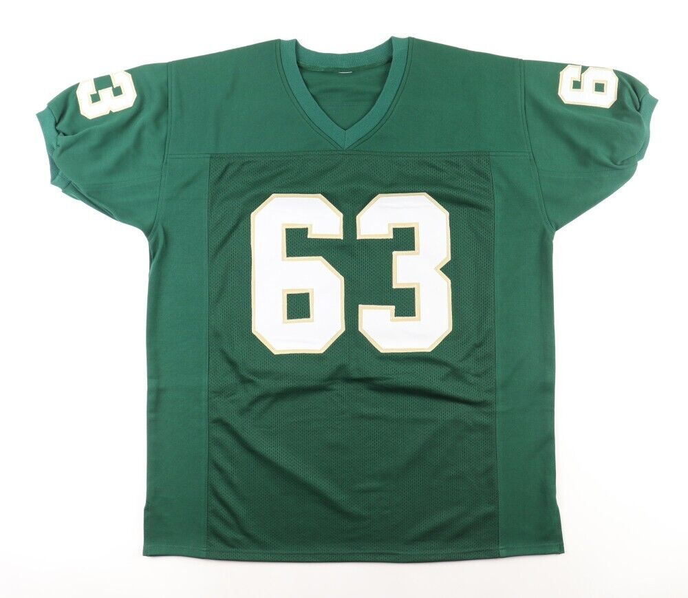 Mike Singletary Autographed Baylor Bears (Green #63) Jersey - JSA