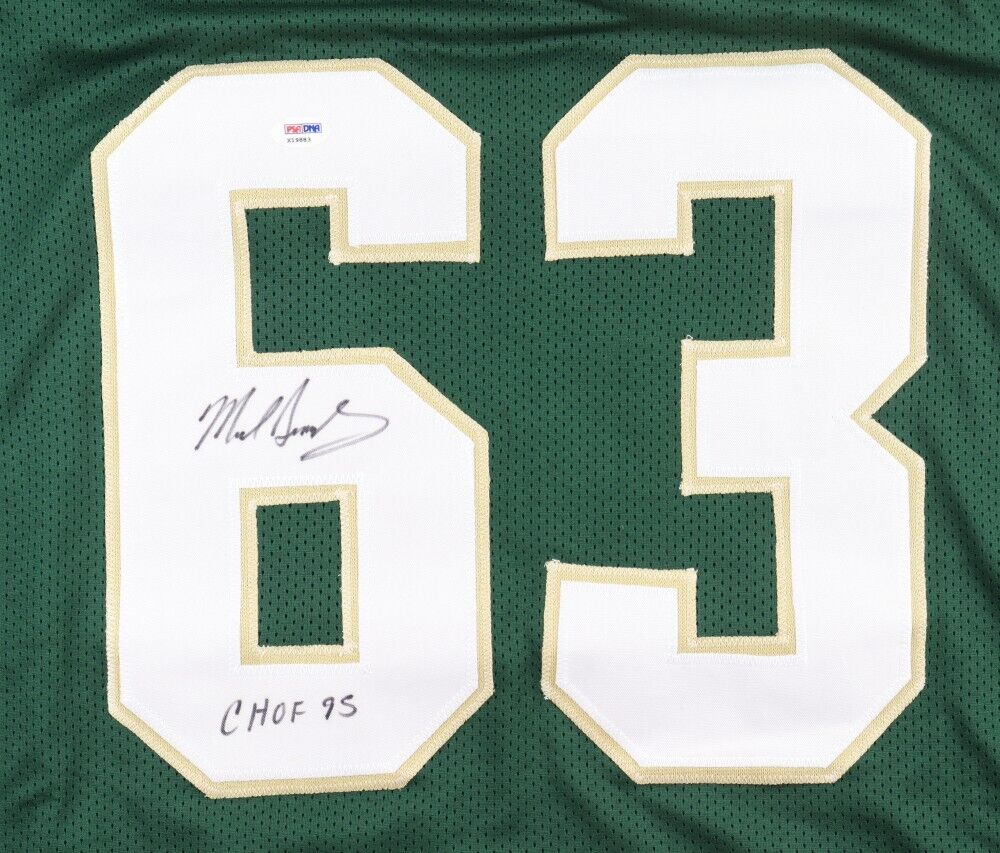 Mike Singletary Autographed Baylor Bears (Green #63) Jersey - JSA