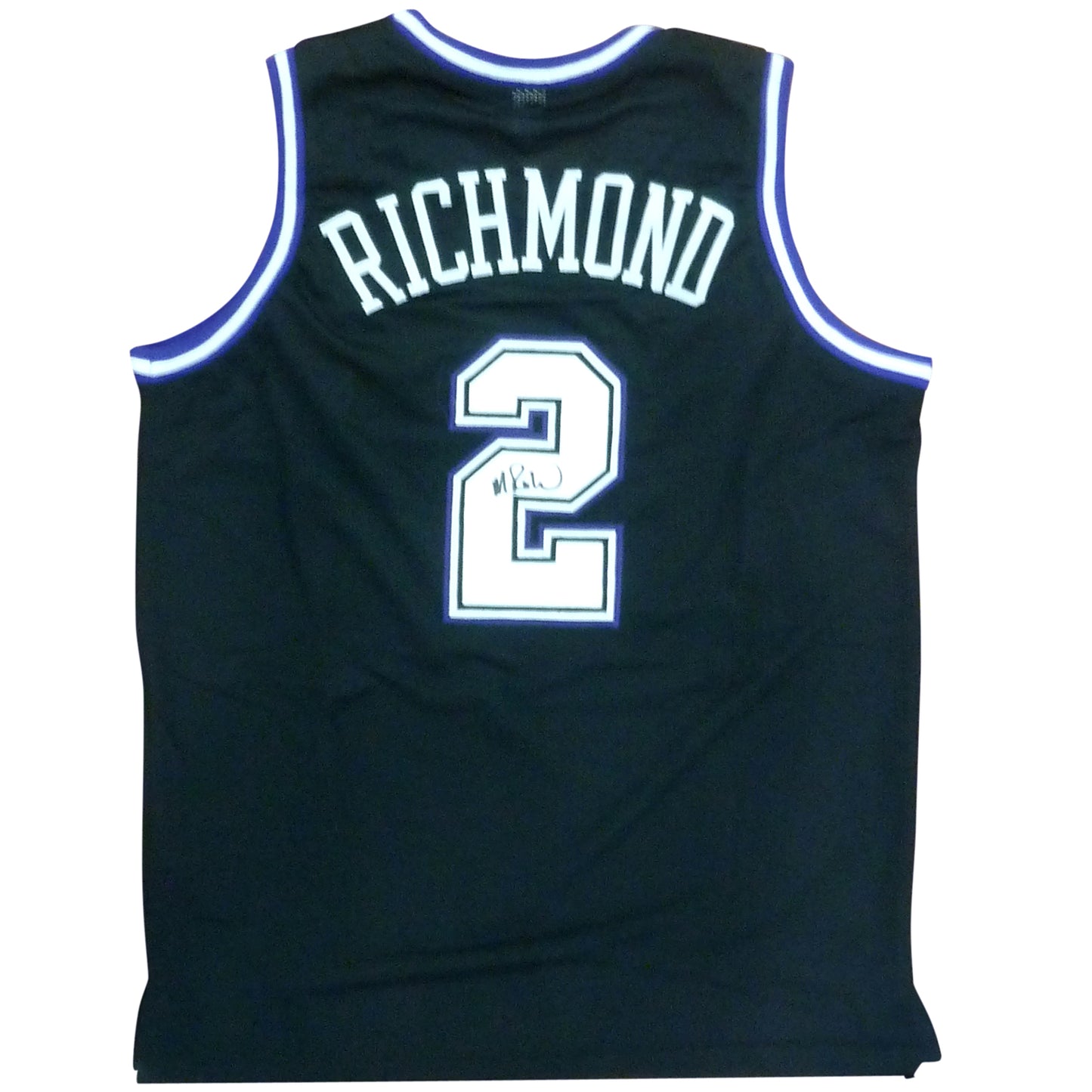 Mitch Richmond Autographed Sacramento (Black #2) Custom Jersey - Beckett