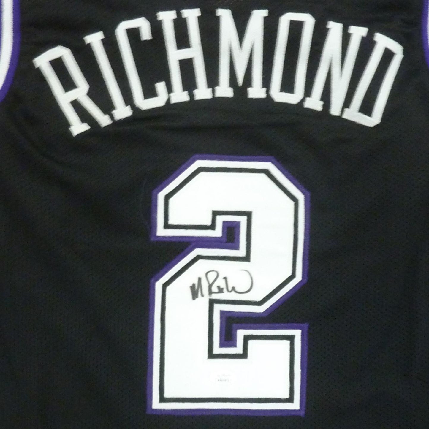 Mitch Richmond Autographed Sacramento (Black #2) Custom Jersey - Beckett
